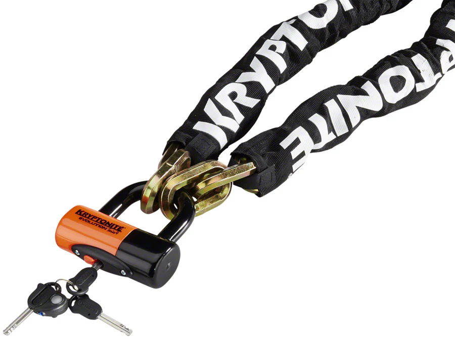 Security - Kryptonite New York Chain 1210 and Evolution Disc Lock: 3.25' (100cm) - Image 2