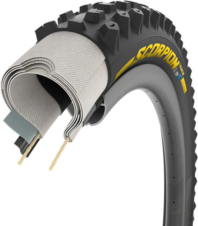 Mtb-Pirelli Scorpion Race Enduro S Tire - 29 x 2.5, Tubeless, Folding, Yellow Label Team Edition, DualWALL, SmartEVO DH - Image 3