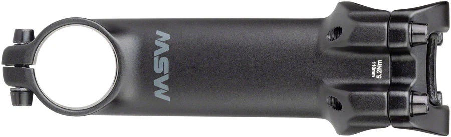 Stem - MSW 17 Stem - 120mm, 31.8 Clamp, +/-17, 1 1/8", Aluminum, Black - Gladiator, F5 Trail, Babymaker II, Blade 2.0 - Image 4